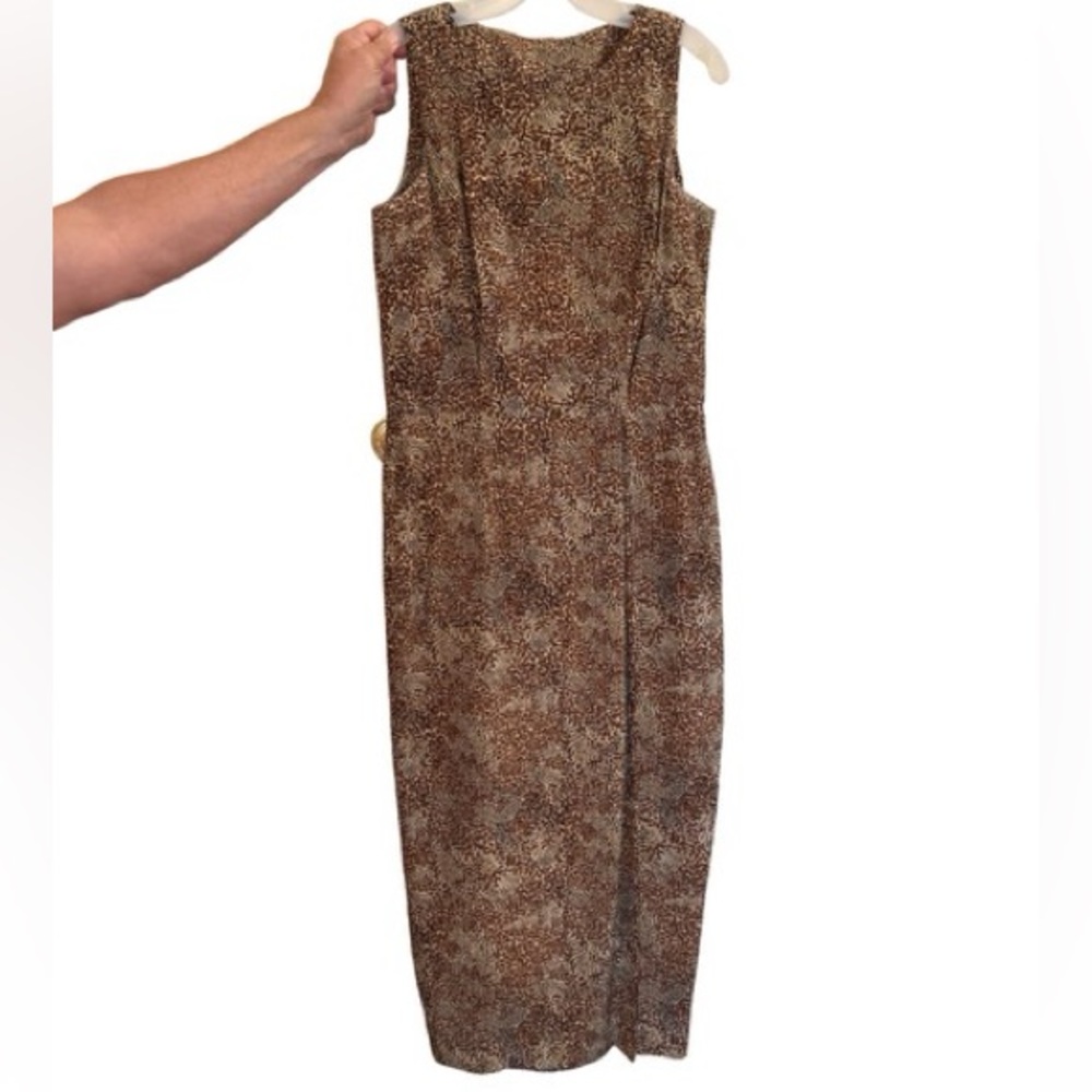 Silk Midi leopard dress!!